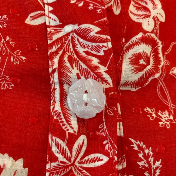 Draper’s & Damons floral button up shirt. Resortwear Vacation beach coast medium - Picture 7 of 7